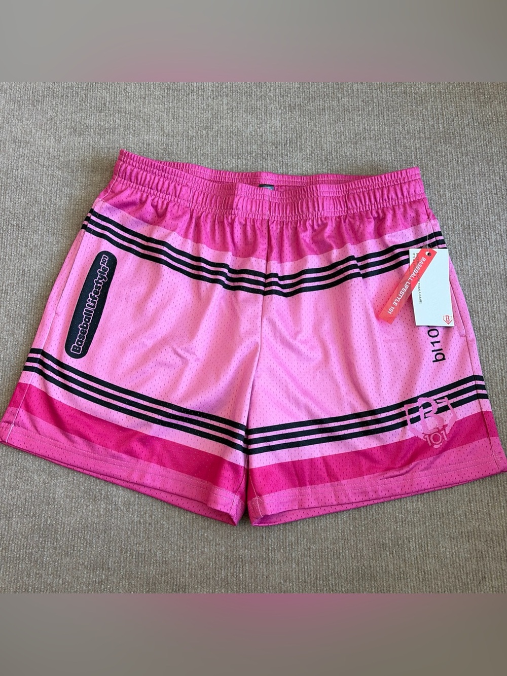 Baseball Lifestyle 101 Men’s Sz M Pink Crayon Short